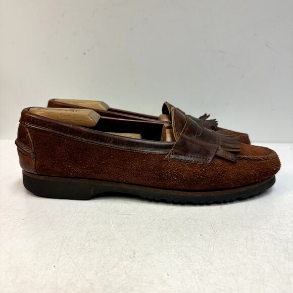 VGUC Rancourt & Co. x Cole Haan Suede Penny Loafer Moc Vibram Maine MiUSA 10 D main image 2